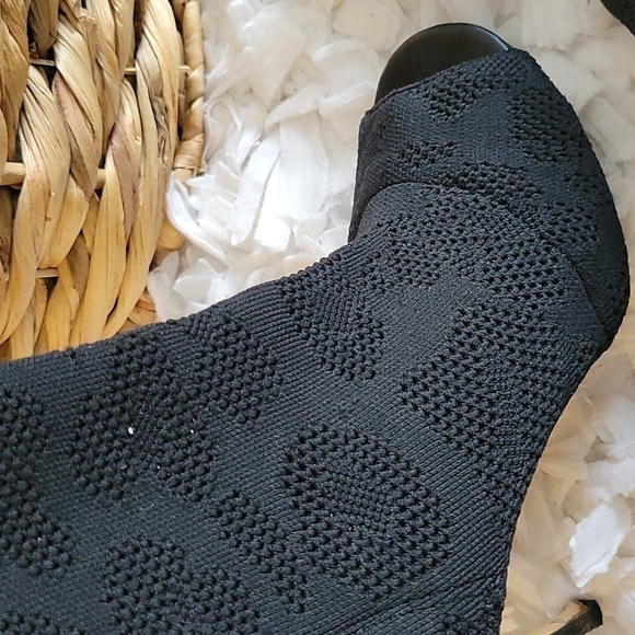 Charles by charles david peep toe socks heeled boots - Picture 10 of 11